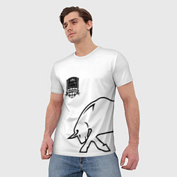 Футболка мужская ФК Краснодар - бык, цвет: 3D-принт — фото 2