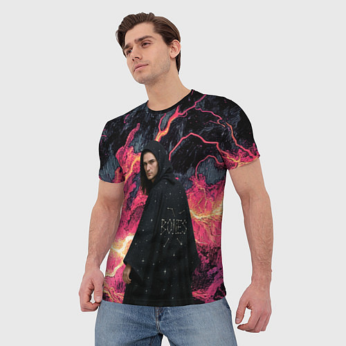Мужская футболка Bones в мантии со звездами / 3D-принт – фото 3