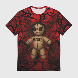 Футболка мужская Кукла Вуду Bones, цвет: 3D-принт