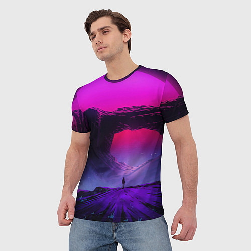 Мужская футболка A Journey on the planet / 3D-принт – фото 3