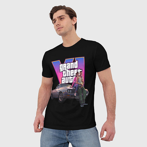 Мужская футболка GTA VI / 3D-принт – фото 3