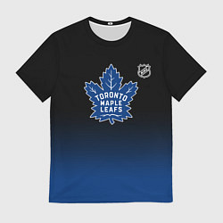 Футболка мужская Торонто Мейпл Лифс - градиент, цвет: 3D-принт