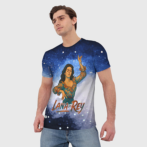 Мужская футболка Lana Del Rey танцует / 3D-принт – фото 3