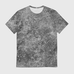 Футболка мужская Абстракция - grey polished chip, цвет: 3D-принт