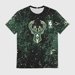 Футболка мужская Милуоки Бакс - баскетбол, цвет: 3D-принт