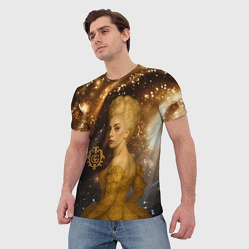 Мужская футболка Леди Гага ретро стиль / 3D-принт – фото 3