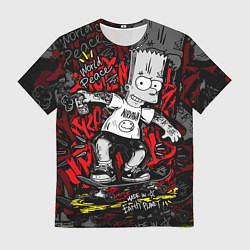 Футболка мужская Татуированный барт, цвет: 3D-принт