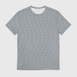 Футболка мужская Текстура на серебристо-сером, цвет: 3D-принт