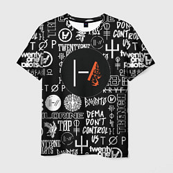 Футболка мужская Twenty one pilots rock logo, цвет: 3D-принт