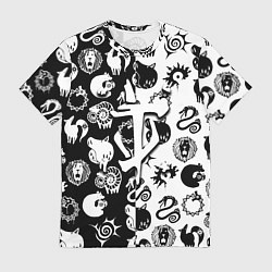 Футболка мужская Doom anime black pattern, цвет: 3D-принт