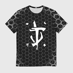 Футболка мужская Doom соты текстура, цвет: 3D-принт