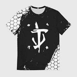 Футболка мужская Doom соты краски, цвет: 3D-принт