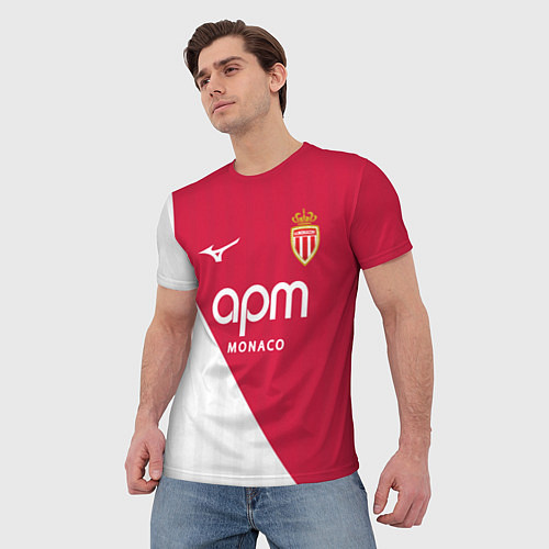 Мужская футболка Головин домашняя форма Монако 2025 2026 / 3D-принт – фото 3