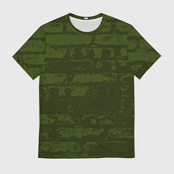 Футболка мужская Кирпичная стена, цвет: 3D-принт