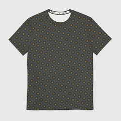 Футболка мужская Ромбы на сером, цвет: 3D-принт