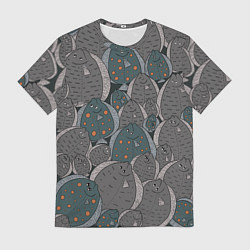 Футболка мужская Камбала паттерн, цвет: 3D-принт