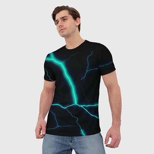 Мужская футболка Dark blue / 3D-принт – фото 3