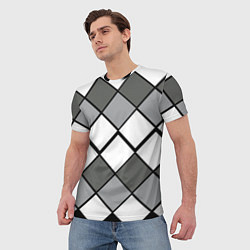 Футболка мужская DeathCorridor pattern, цвет: 3D-принт — фото 2