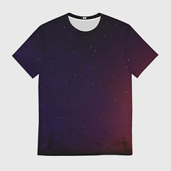 Футболка мужская Космос градиент Red and blue, цвет: 3D-принт