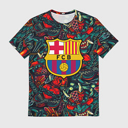 Футболка мужская Barcelona japan tatoo, цвет: 3D-принт