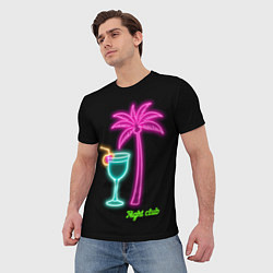 Футболка мужская Night club, цвет: 3D-принт — фото 2