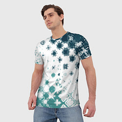 Футболка мужская Узорчатые пятна по диагонали, цвет: 3D-принт — фото 2