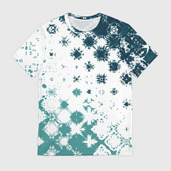 Футболка мужская Узорчатые пятна по диагонали, цвет: 3D-принт