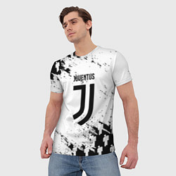Футболка мужская Juventus люди спорт, цвет: 3D-принт — фото 2