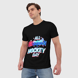 Футболка мужская Hockey day, цвет: 3D-принт — фото 2