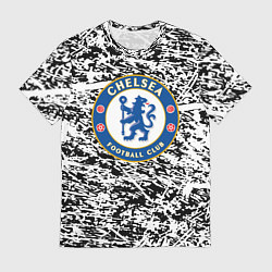 Футболка мужская Челси штрихи красок, цвет: 3D-принт