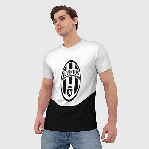 Мужская футболка Juventus полосы / 3D-принт – фото 3