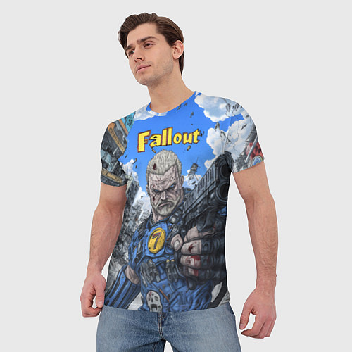 Мужская футболка Fallout брутальный седьмой / 3D-принт – фото 3