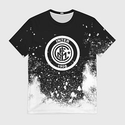 Футболка мужская Inter белый всплеск краско, цвет: 3D-принт