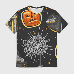Футболка мужская Атмосфера хэллоуина, цвет: 3D-принт