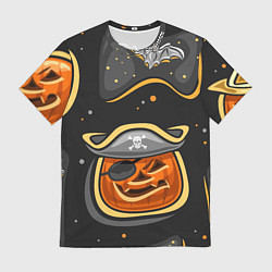 Футболка мужская Пиратский хэллоуин, цвет: 3D-принт