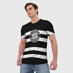 Футболка мужская Bayern Mnchen волны, цвет: 3D-принт — фото 2