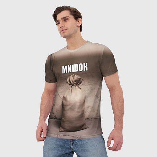 Мужская футболка Мишок / 3D-принт – фото 3