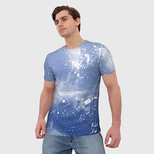 Мужская футболка Снежки попали в тебя / 3D-принт – фото 3