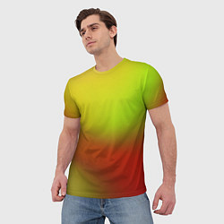 Футболка мужская Color multicolored gradient, цвет: 3D-принт — фото 2