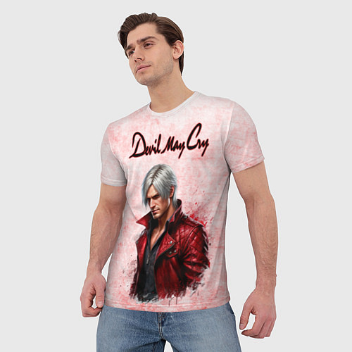 Мужская футболка Данте - дьявол может плакать / 3D-принт – фото 3
