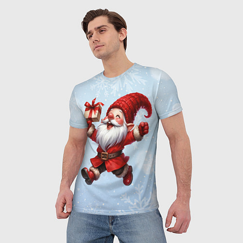 Мужская футболка Подарок от гнома / 3D-принт – фото 3