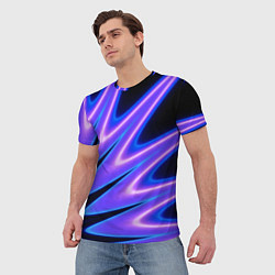 Футболка мужская Color multi-colored neon, цвет: 3D-принт — фото 2