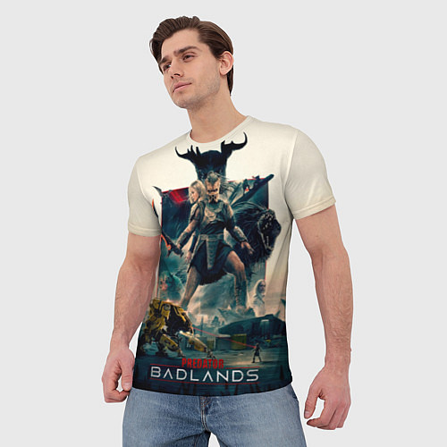 Мужская футболка Персонажи из Хищник планета смерти / 3D-принт – фото 3