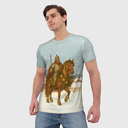 Футболка мужская Богатырь на коне 2026, цвет: 3D-принт — фото 2