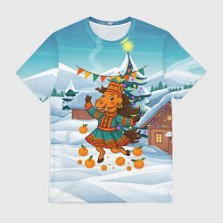 Футболка мужская Лошадь в национальном костюме, цвет: 3D-принт