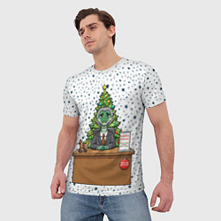 Футболка мужская Я устал я ухожу - новогодний мем 2026, цвет: 3D-принт — фото 2