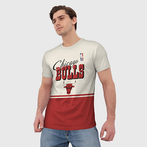 Мужская футболка NBA Chicago Bulls vintage / 3D-принт – фото 3