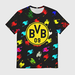 Футболка мужская Borussia хвост феи неон, цвет: 3D-принт