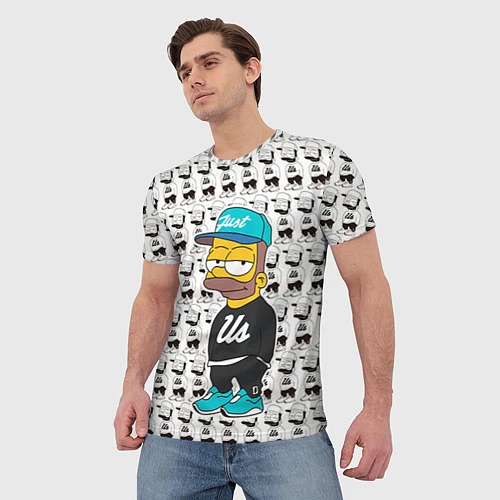 Мужская футболка Bart Just Us / 3D-принт – фото 3