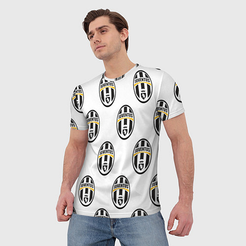 Мужская футболка Juventus Pattern / 3D-принт – фото 3